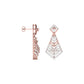 Luxe Angles Diamond Dangler Earrings 18 KT / Rose Gold