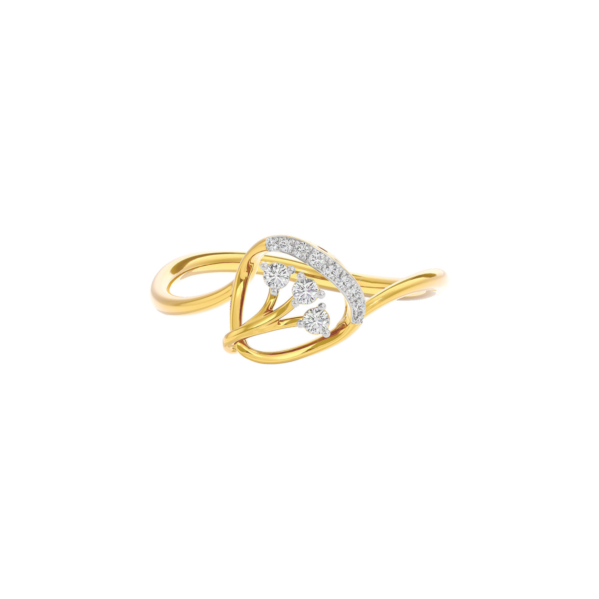 Esther Diamond Ring 18 KT / Yellow Gold / 22