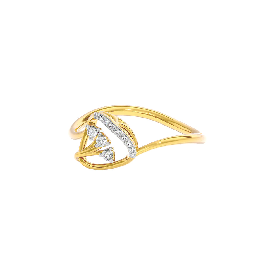 Esther Diamond Ring 18 KT / Yellow Gold / 22