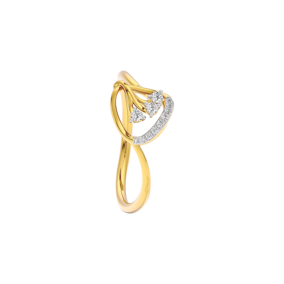Esther Diamond Ring 18 KT / Yellow Gold / 22