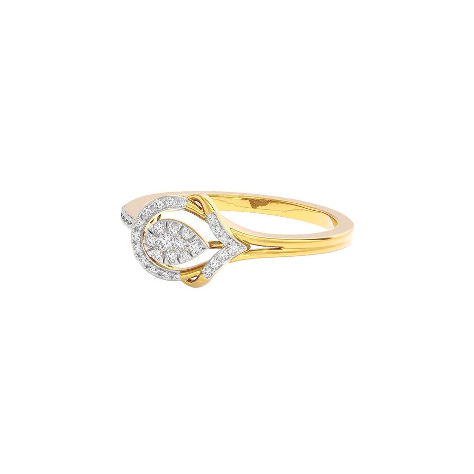 Lira Diamond Ring 18 KT / Yellow Gold / 22