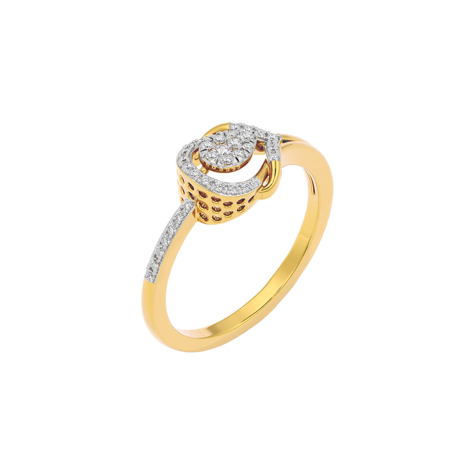 Lira Diamond Ring 18 KT / Yellow Gold / 22