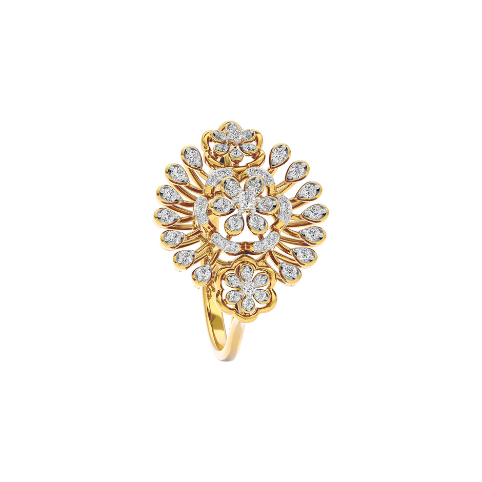 Vesper Diamond Ring 18 KT / Yellow Gold / 22