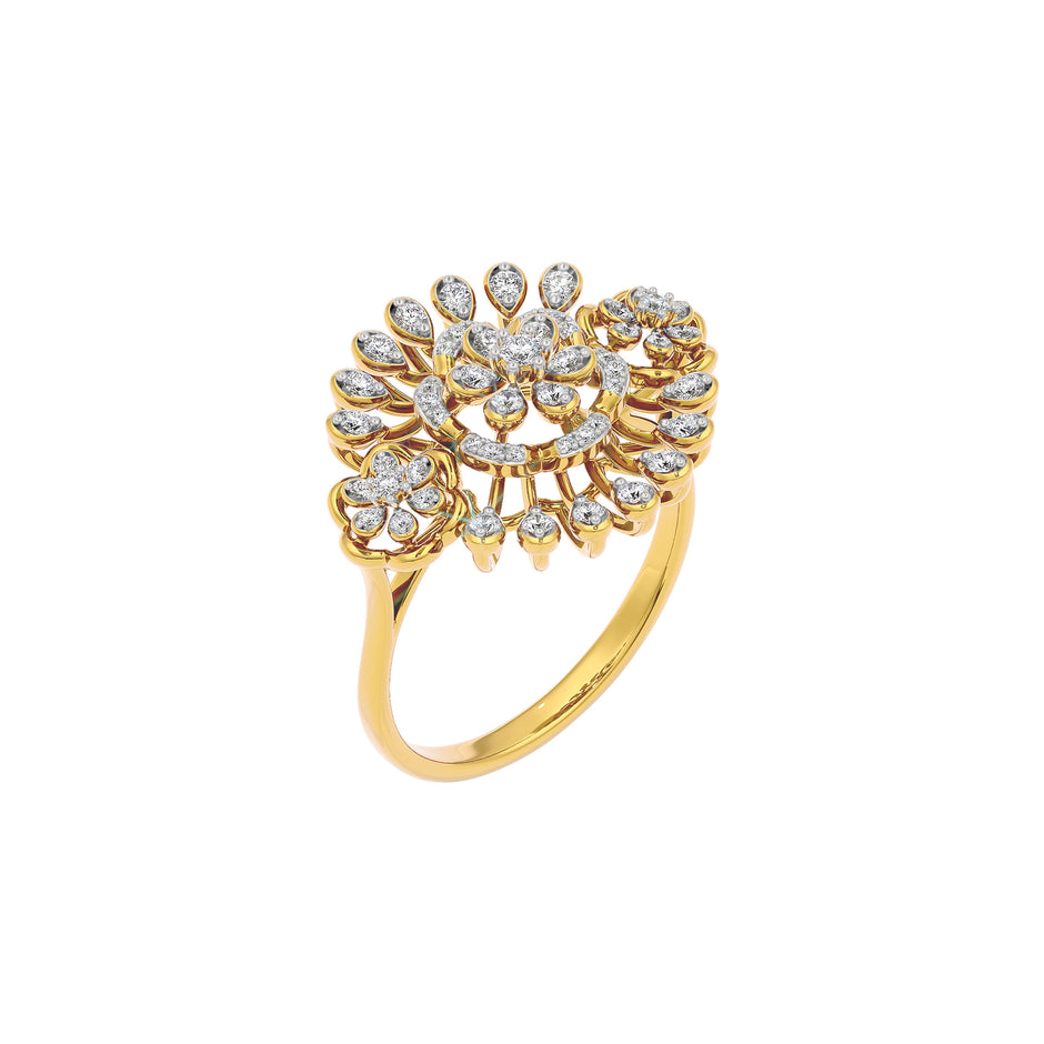 Vesper Diamond Ring 18 KT / Yellow Gold / 22