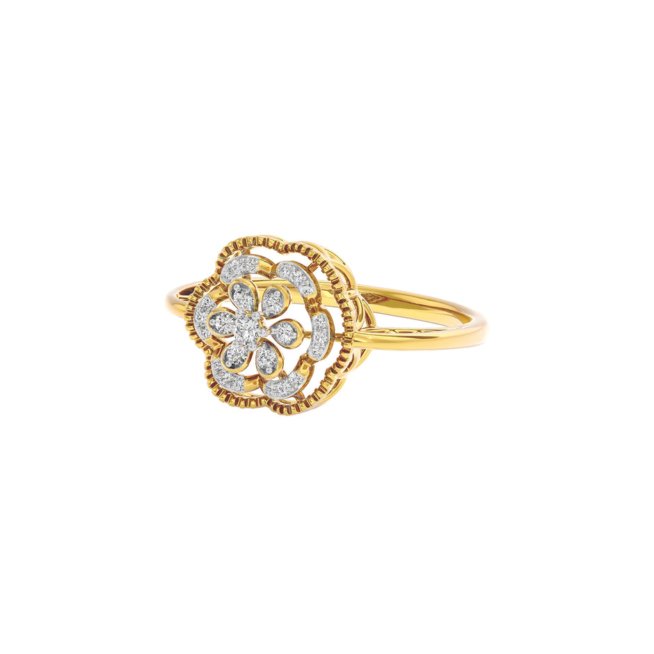 Astrid Diamond Ring 18 KT / Yellow Gold / 22