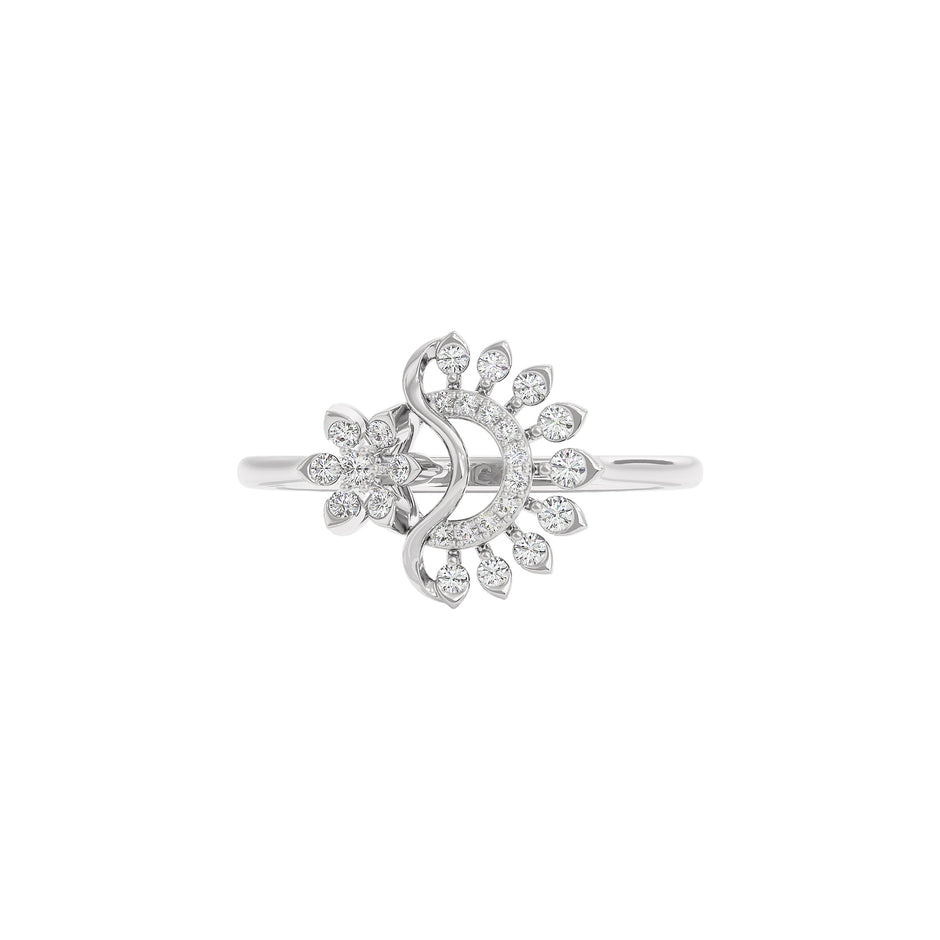 Sirius Diamond Ring 18 KT / White Gold / 22