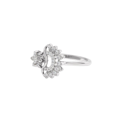 Sirius Diamond Ring 18 KT / White Gold / 22