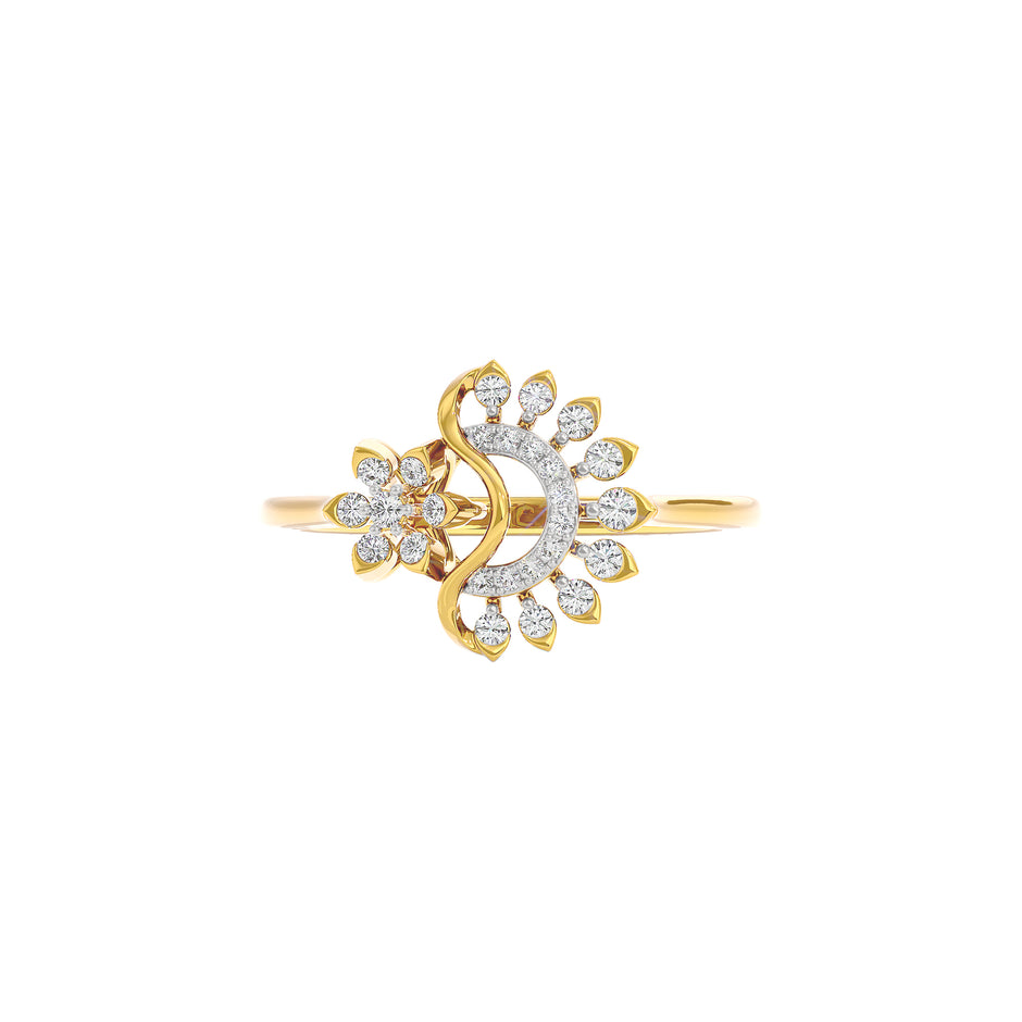 Sirius Diamond Ring 18 KT / Yellow Gold / 22