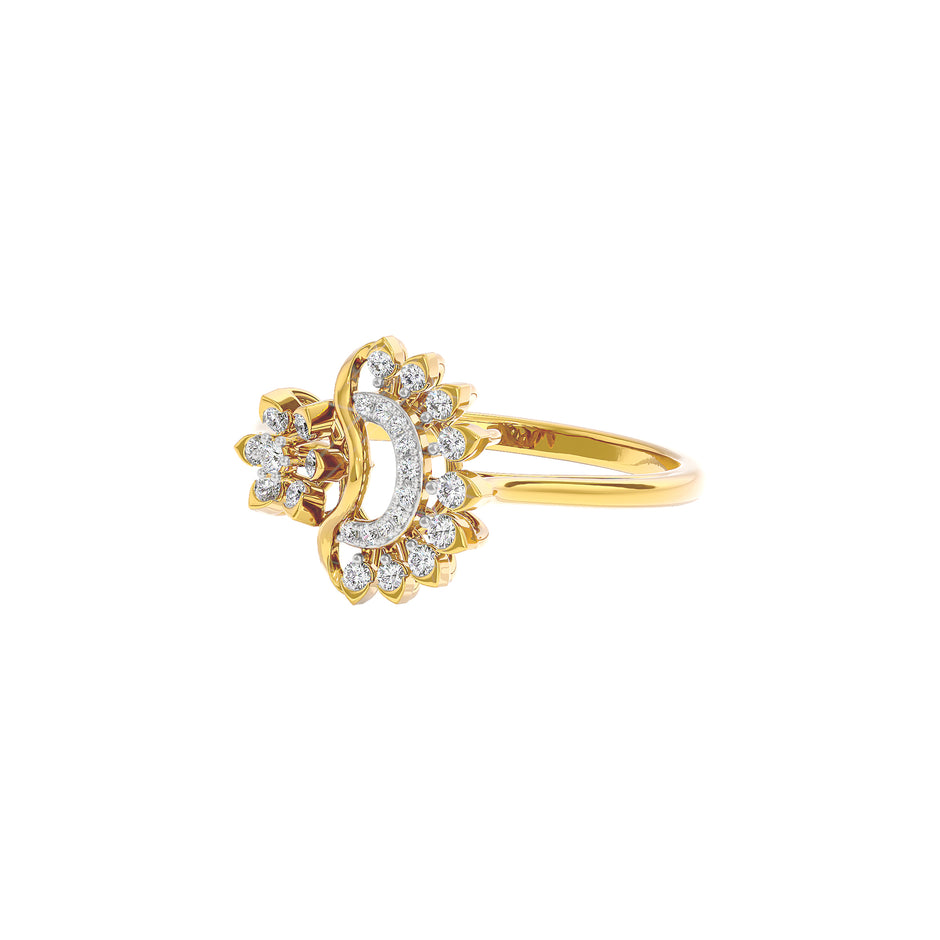 Sirius Diamond Ring 18 KT / Yellow Gold / 22