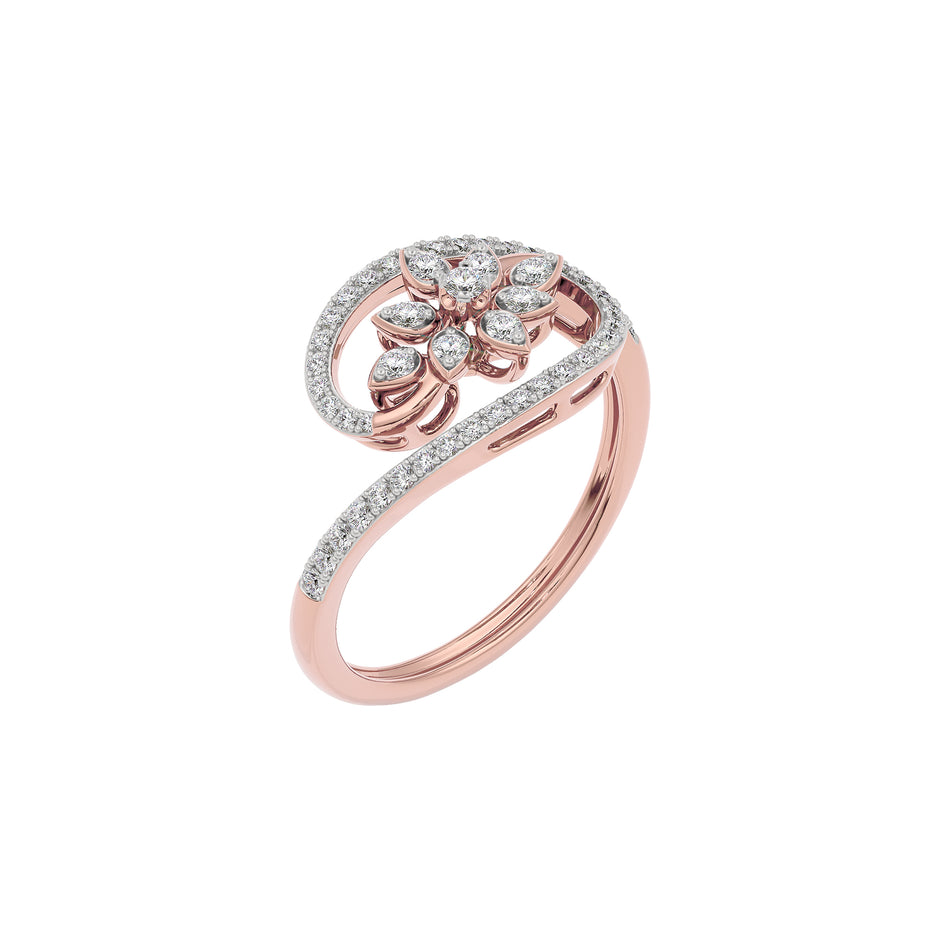 June Diamond Ring 18 KT / Rose Gold / 22