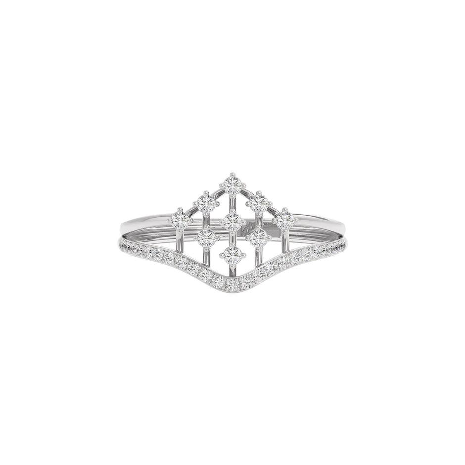 Evangelia Diamond Ring 18 KT / White Gold / 22