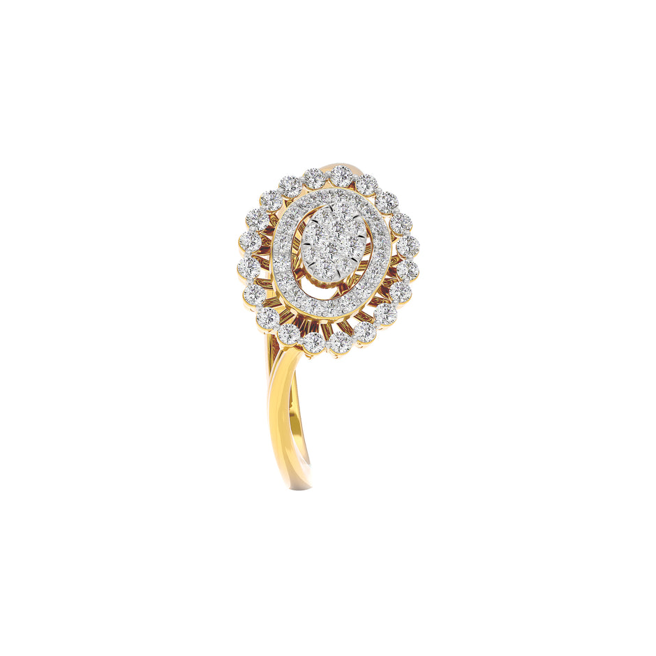 Anastasia Diamond Ring 18 KT / Yellow Gold / 22
