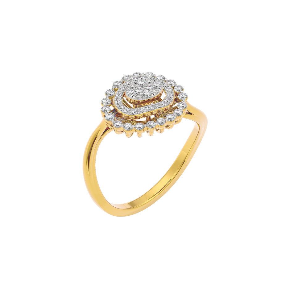 Anastasia Diamond Ring 18 KT / Yellow Gold / 22