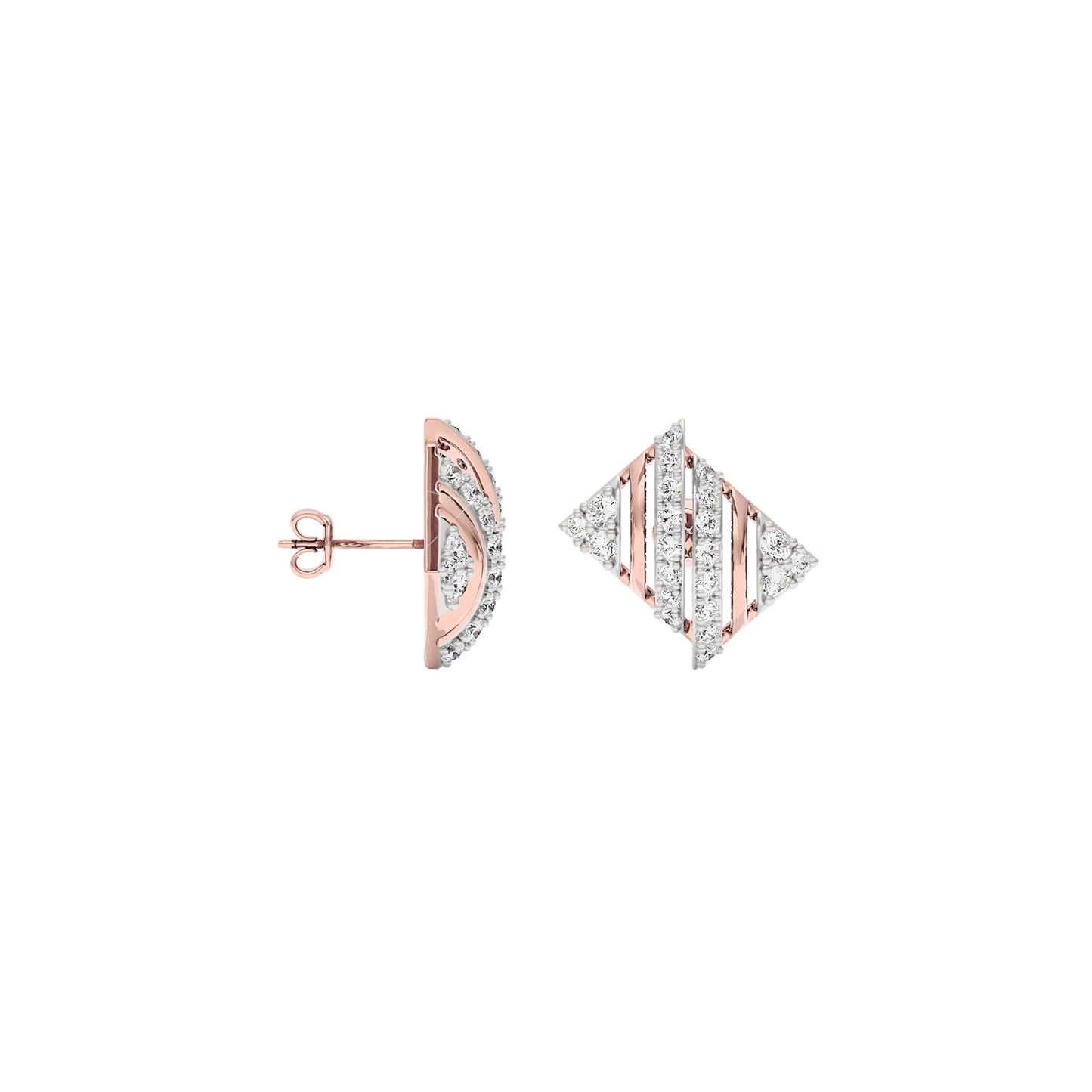 Tessa Diamong Earrings 18 KT / Rose Gold