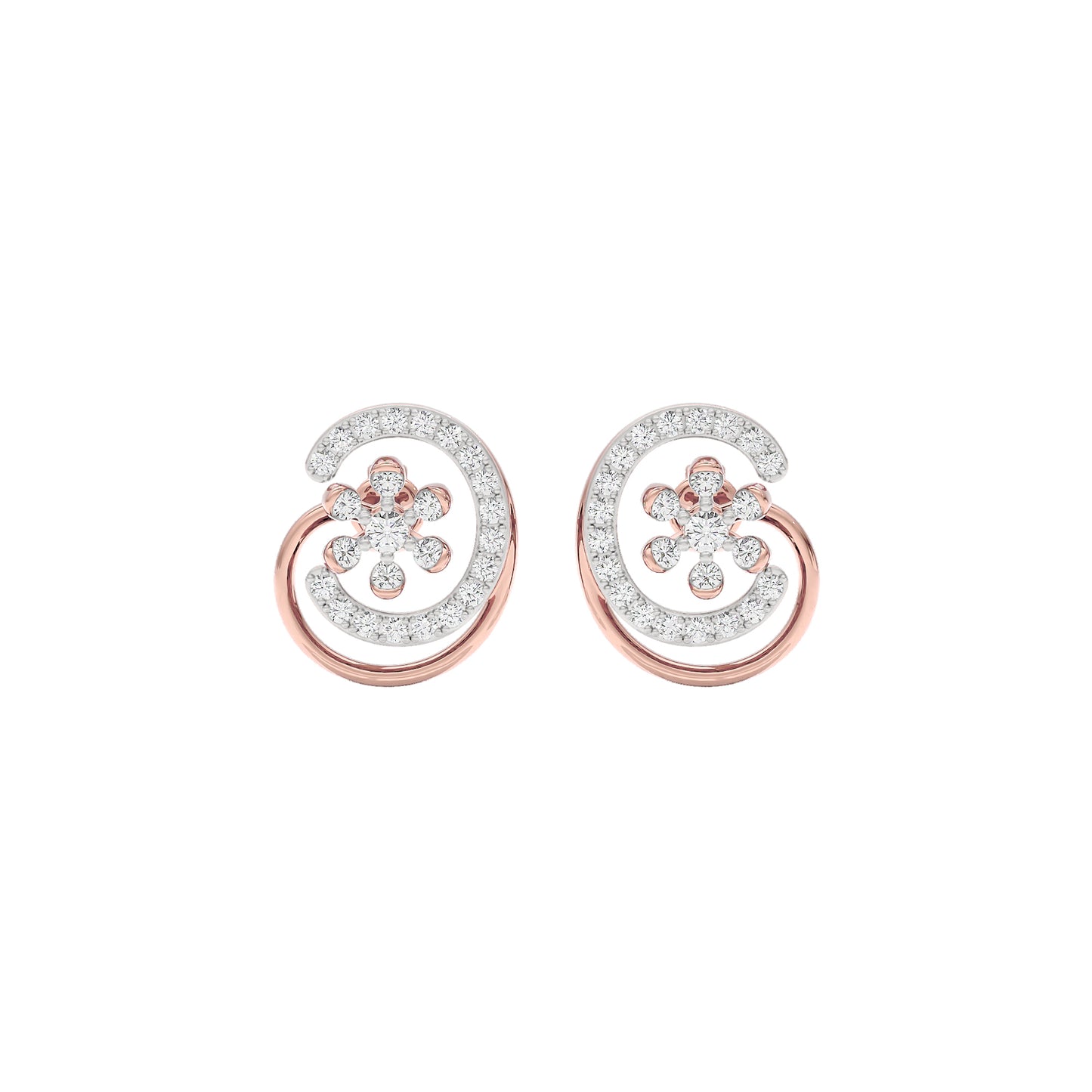 Eloise Diamond Earrings 18 KT / Rose Gold