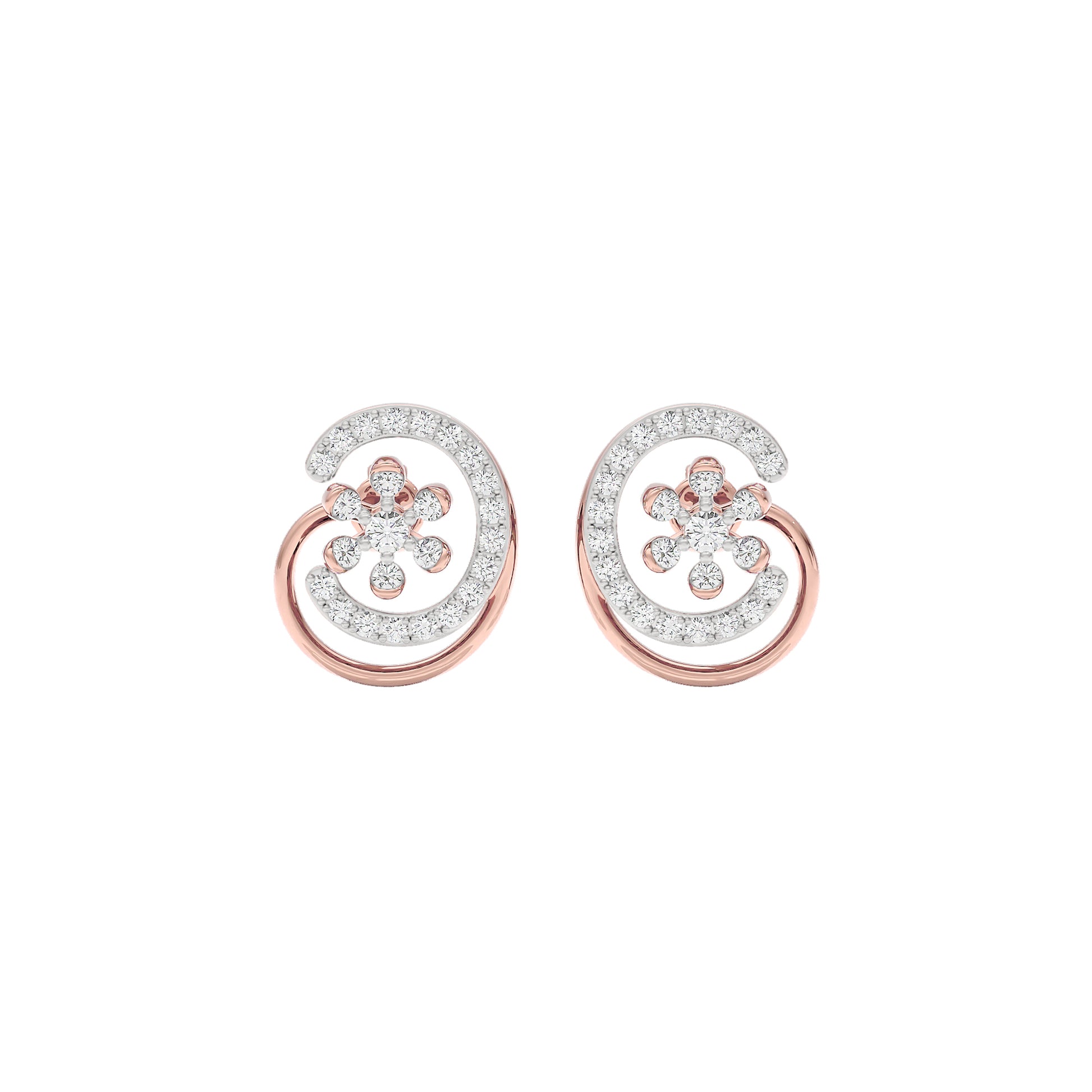 Eloise Diamond Earrings 18 KT / Rose Gold