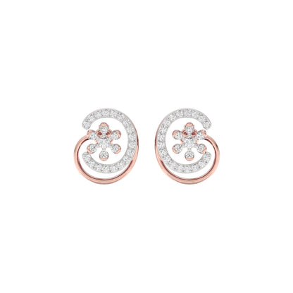 Eloise Diamond Earrings 18 KT / Rose Gold