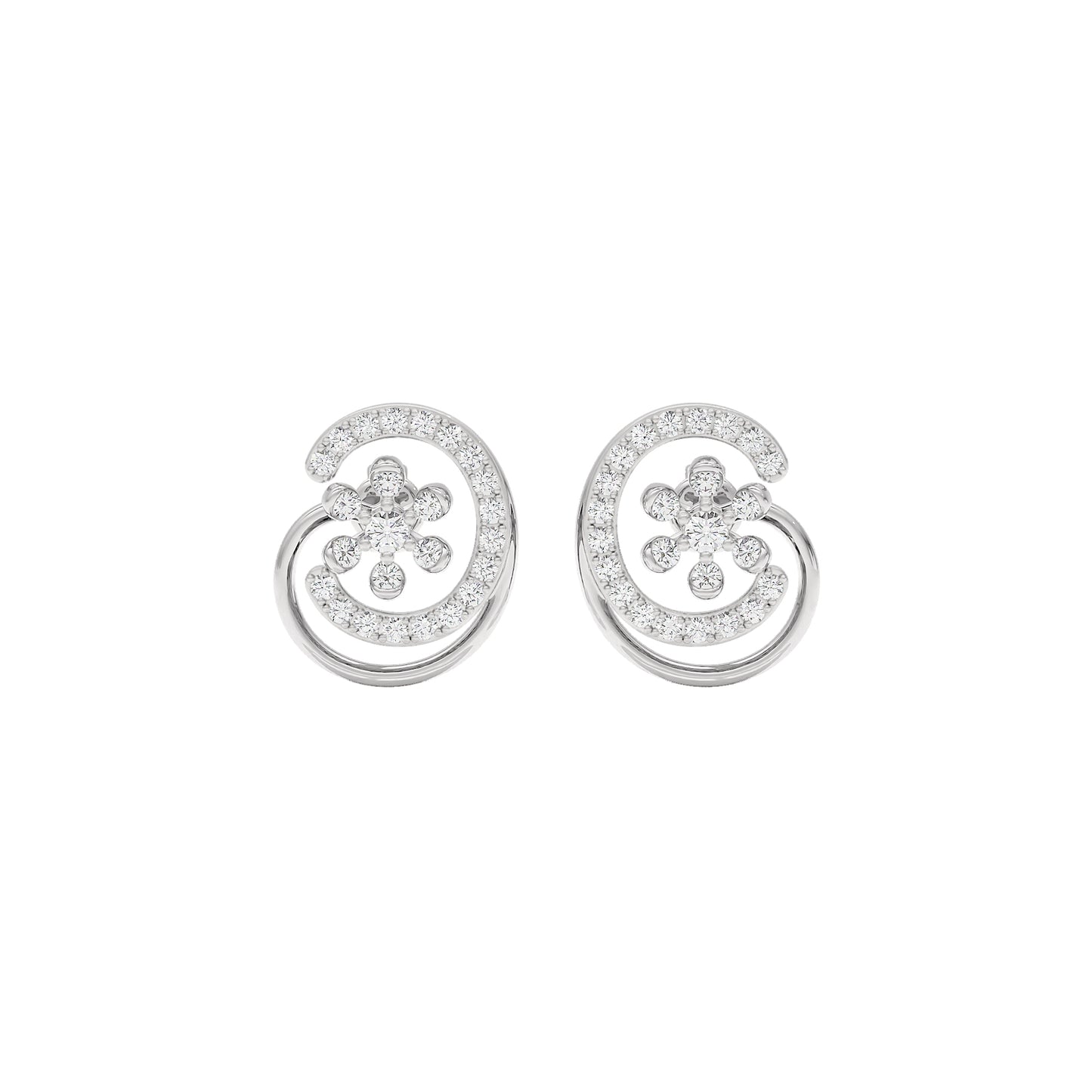 Eloise Diamond Earrings 18 KT / White Gold