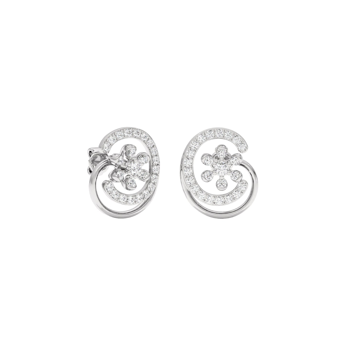 Eloise Diamond Earrings 18 KT / White Gold