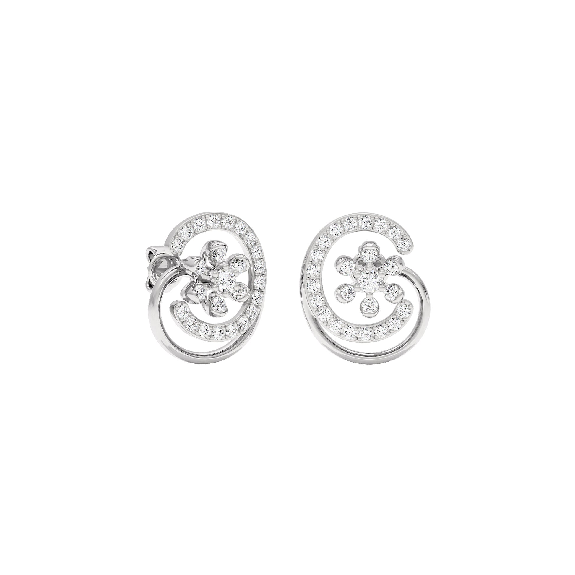 Eloise Diamond Earrings 18 KT / White Gold