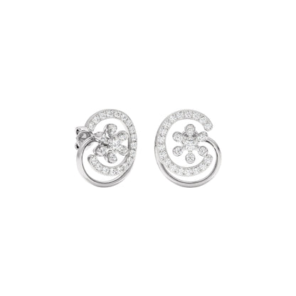 Eloise Diamond Earrings 18 KT / White Gold
