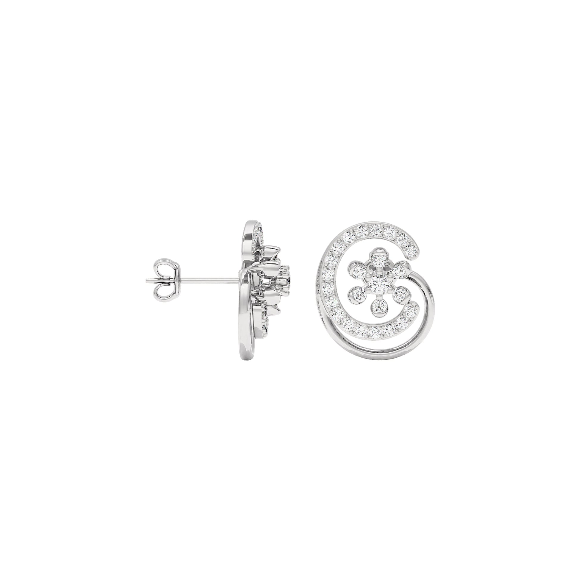 Eloise Diamond Earrings 18 KT / White Gold