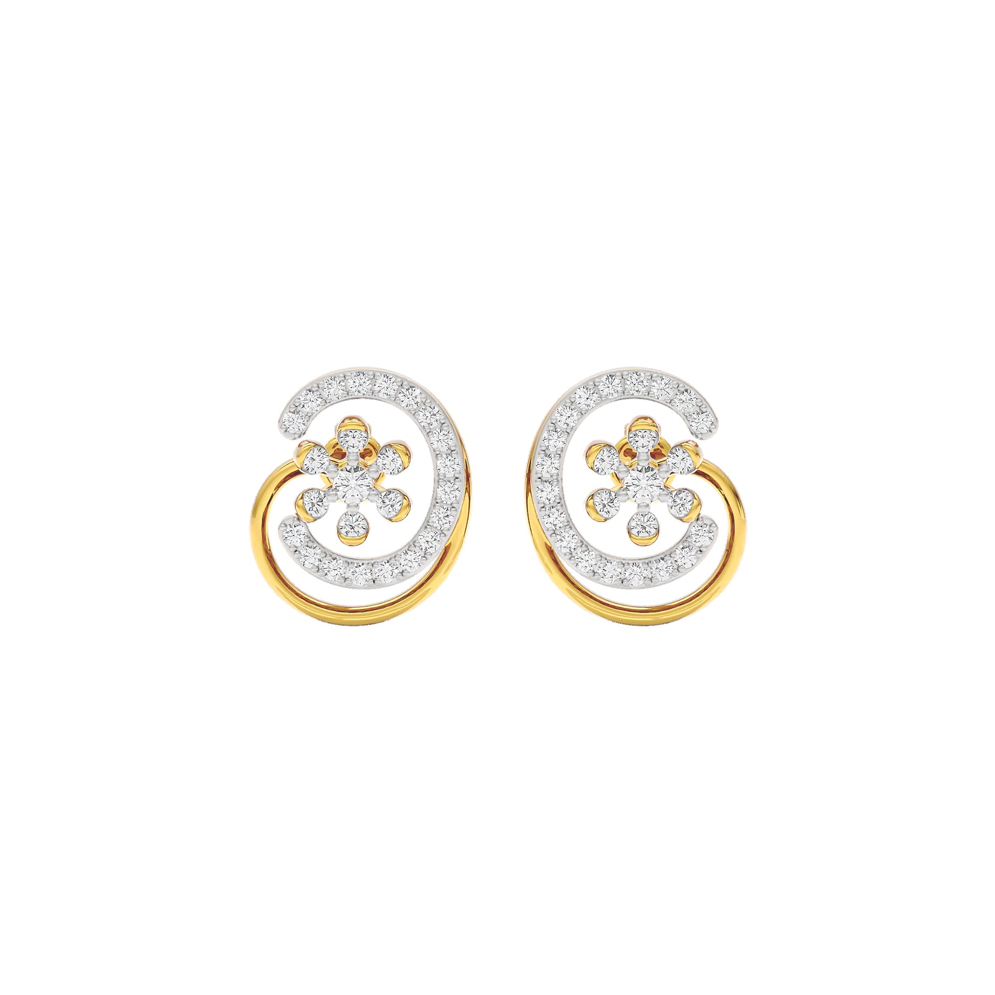 Eloise Diamond Earrings 18 KT / Yellow Gold