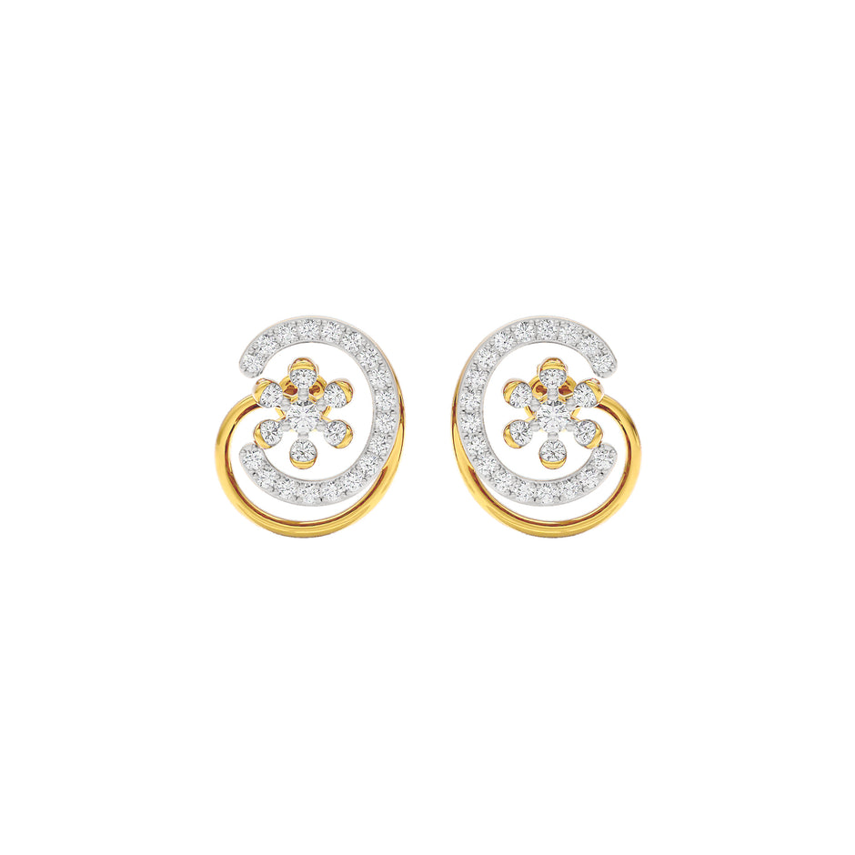 Eloise Diamond Earrings 18 KT / Yellow Gold