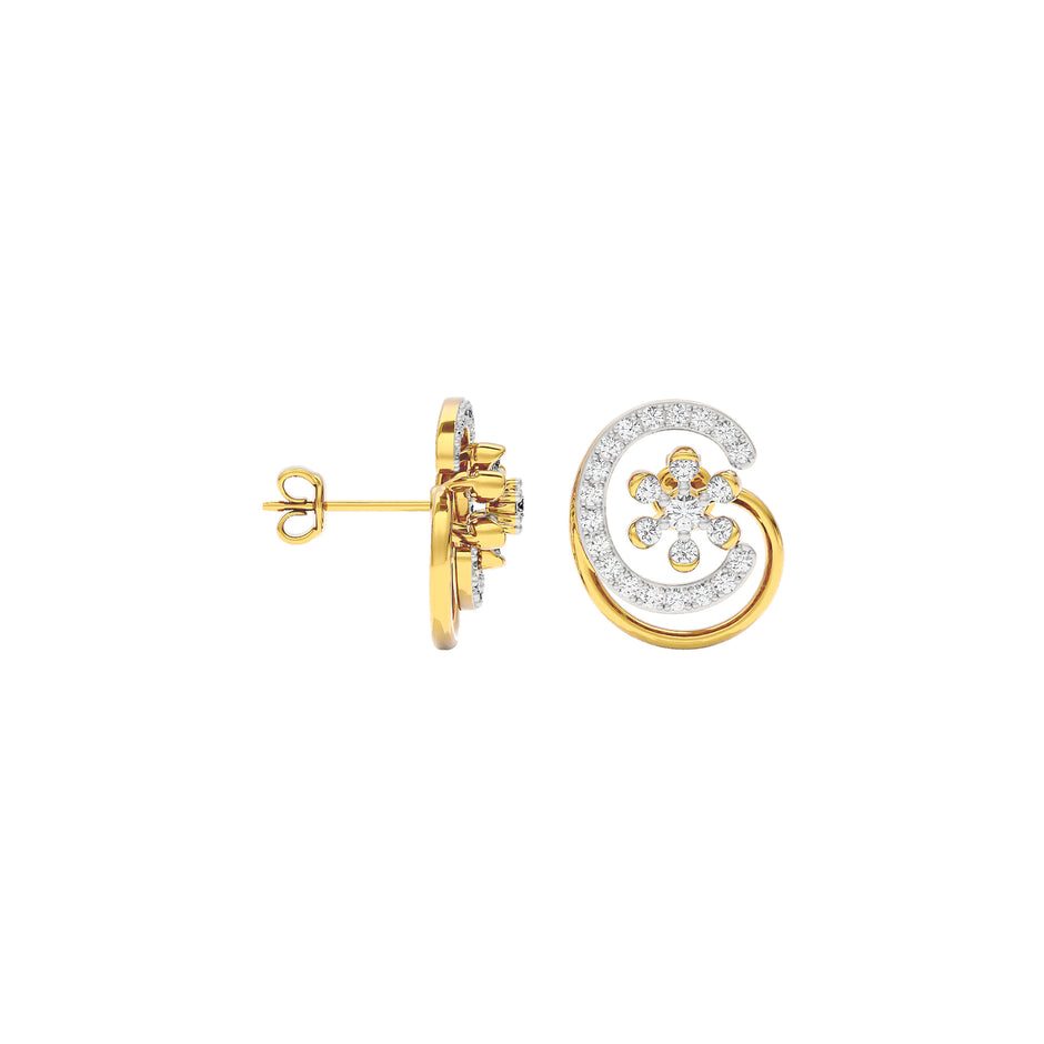 Eloise Diamond Earrings 18 KT / Yellow Gold