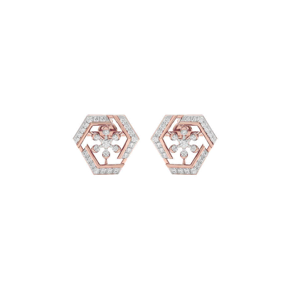 Starla Diamond Earrings 18 KT / Rose Gold