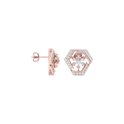 Starla Diamond Earrings 18 KT / Rose Gold