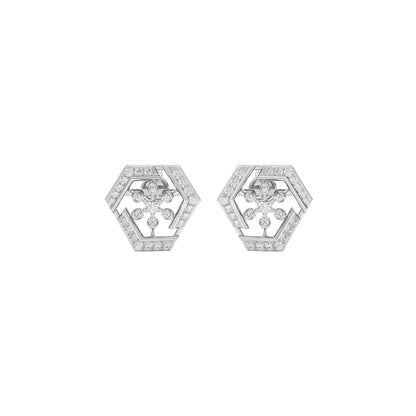 Starla Diamond Earrings 18 KT / White Gold