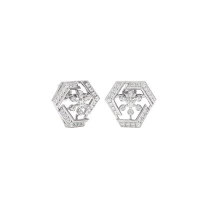 Starla Diamond Earrings 18 KT / White Gold
