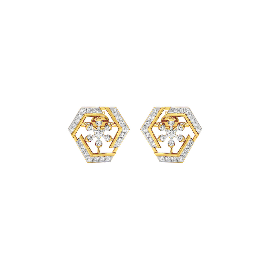 Starla Diamond Earrings 18 KT / Yellow Gold