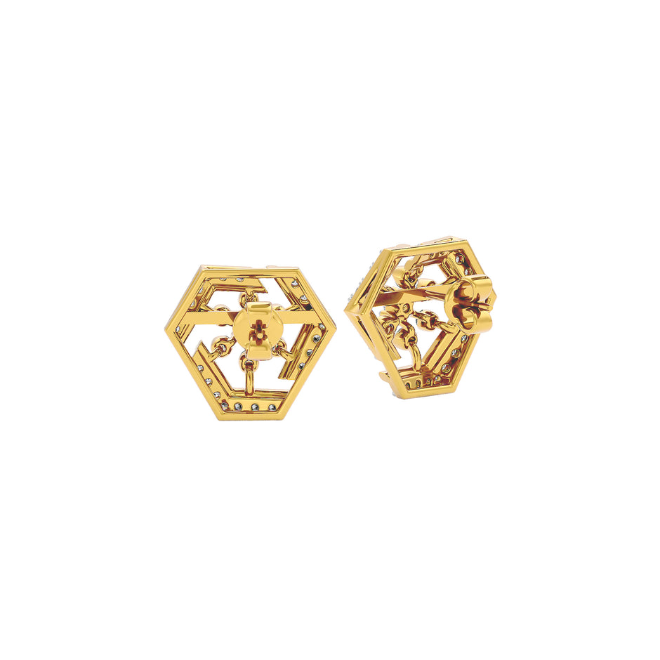 Starla Diamond Earrings 18 KT / Yellow Gold