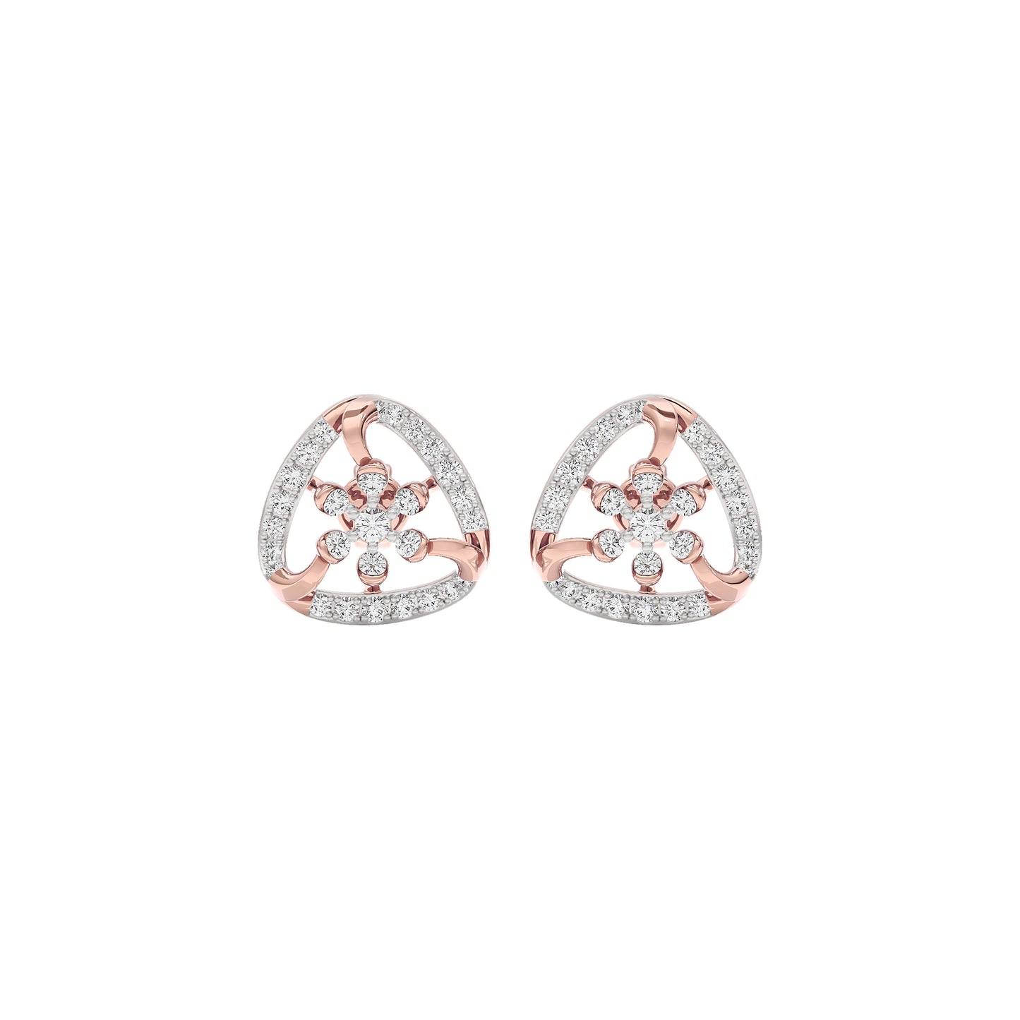 Isla Diamond Earrings 18 KT / Rose Gold