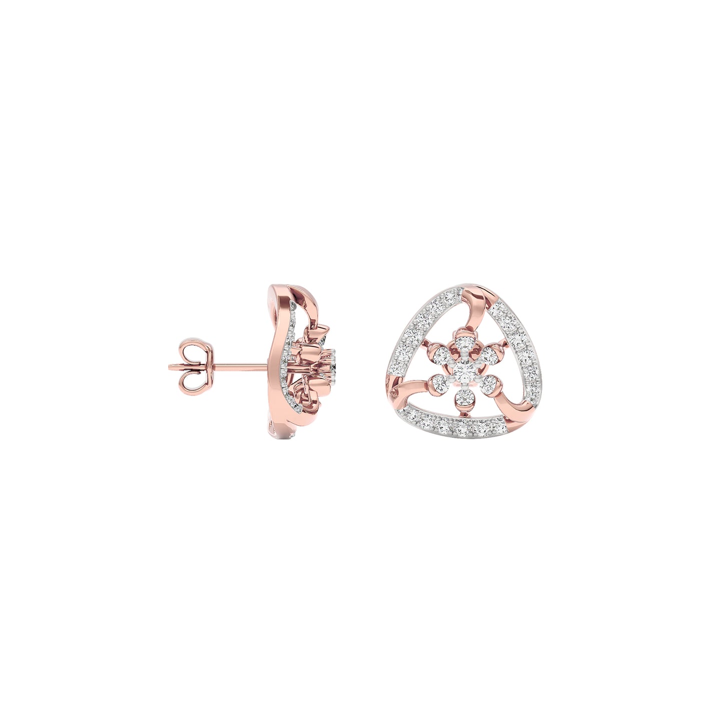 Isla Diamond Earrings 18 KT / Rose Gold
