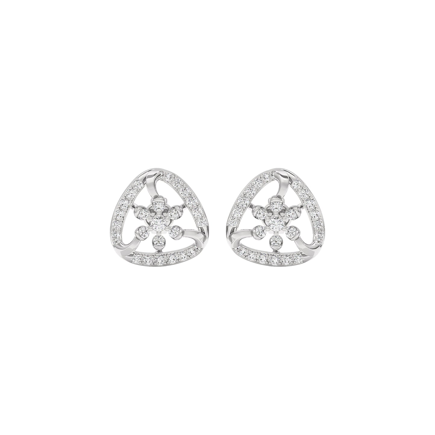 Isla Diamond Earrings 18 KT / White Gold
