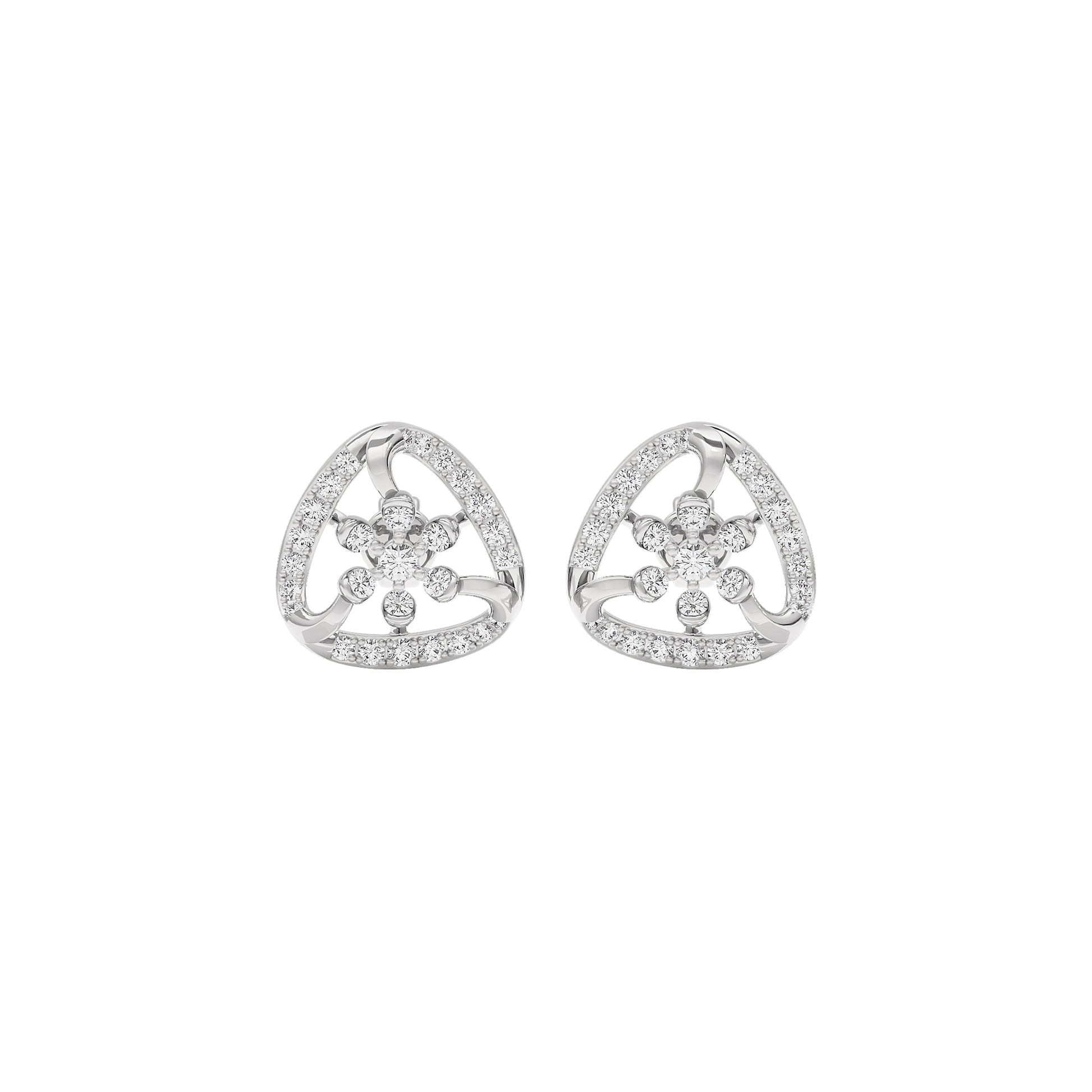 Isla Diamond Earrings 18 KT / White Gold