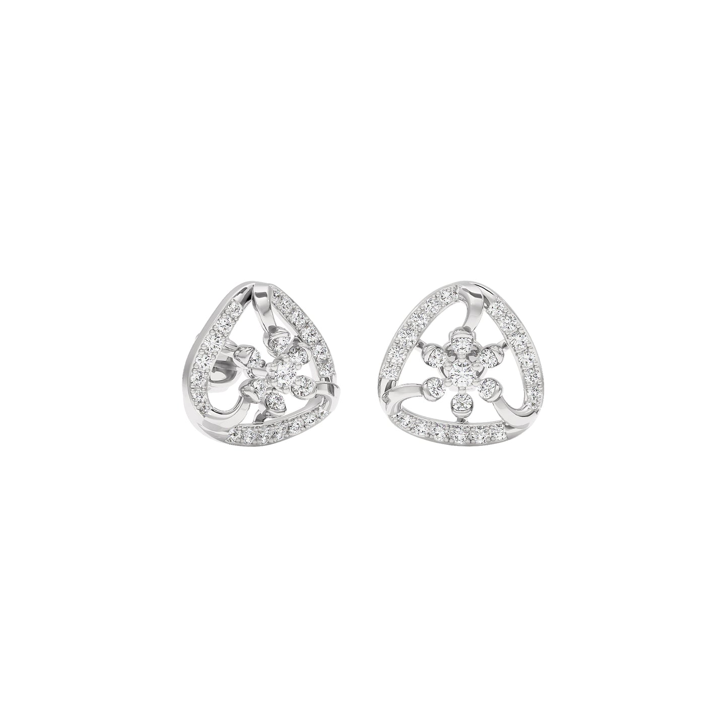 Isla Diamond Earrings 18 KT / White Gold
