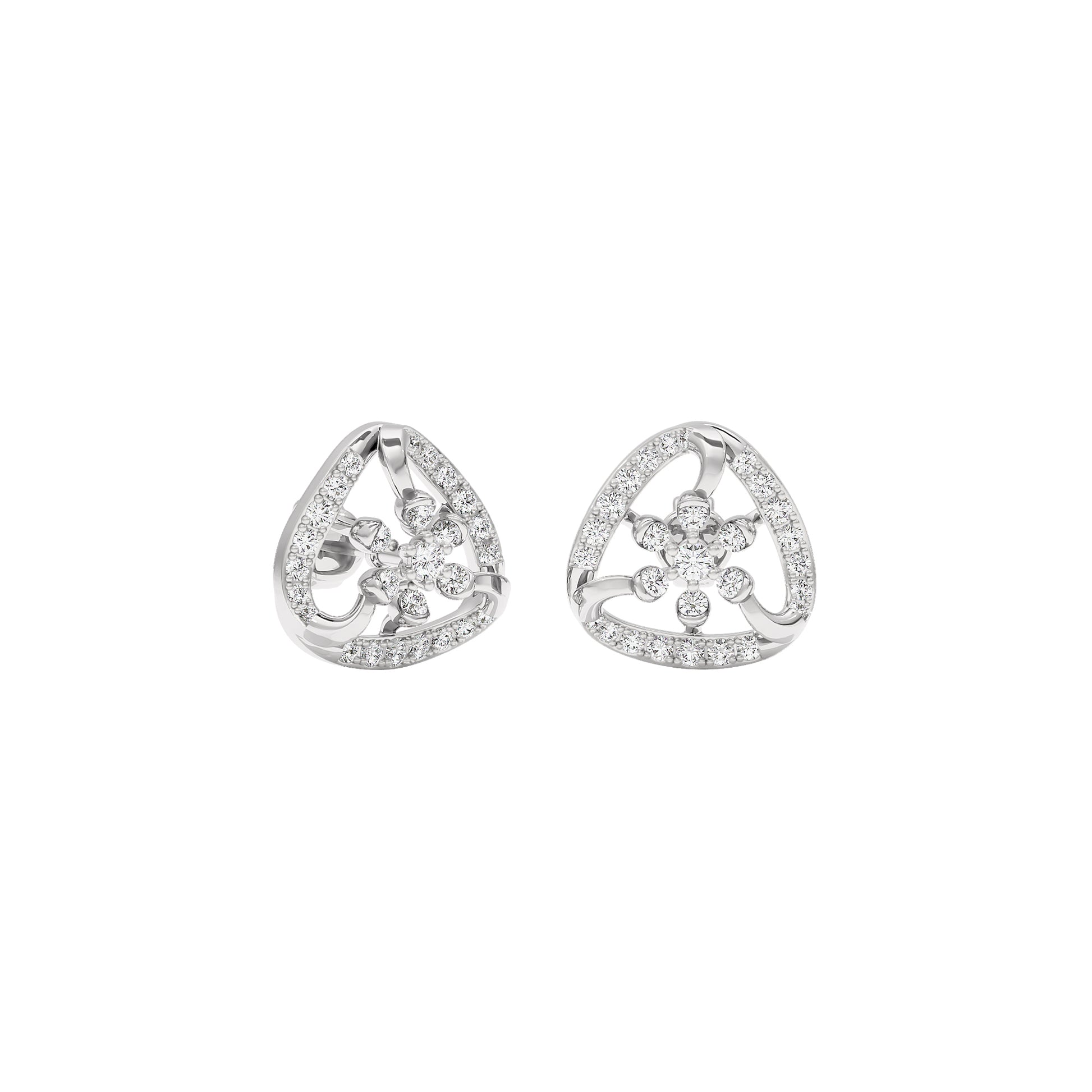 Isla Diamond Earrings 18 KT / White Gold