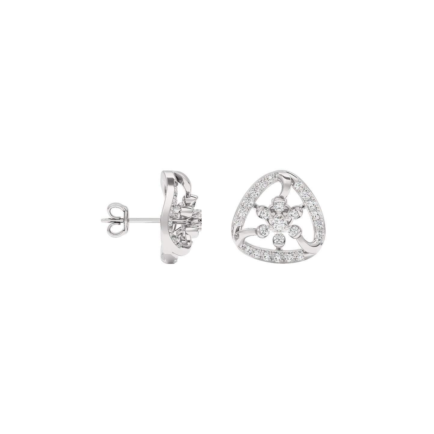 Isla Diamond Earrings 18 KT / White Gold