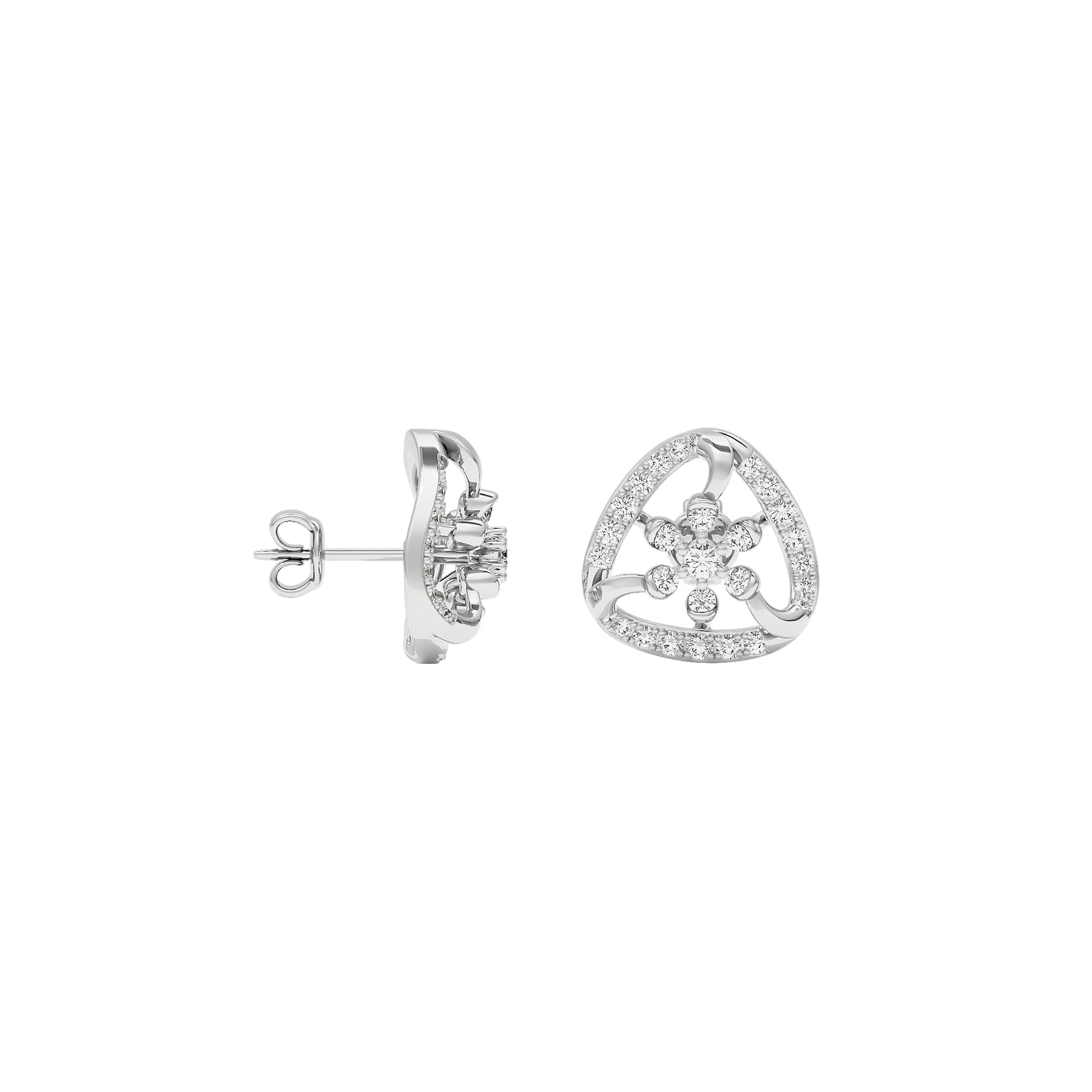 Isla Diamond Earrings 18 KT / White Gold