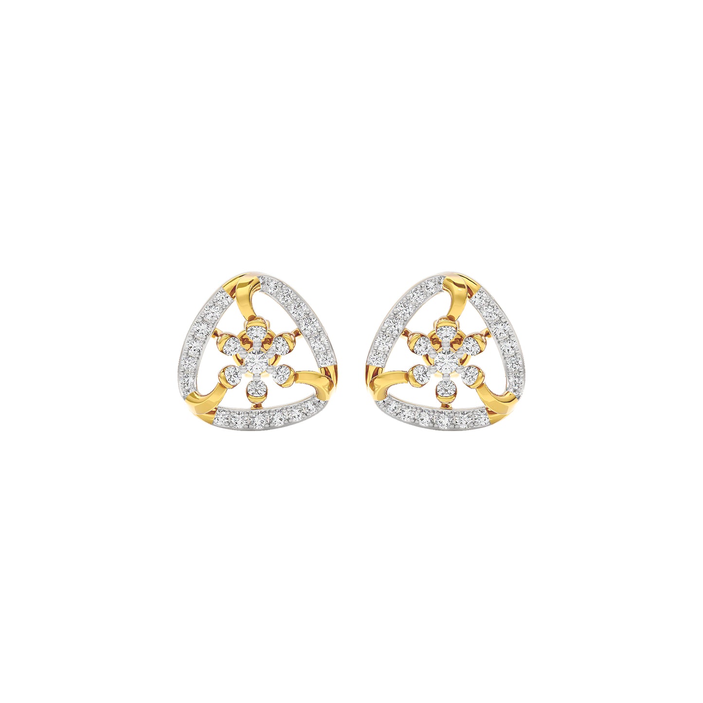 Isla Diamond Earrings 18 KT / Yellow Gold