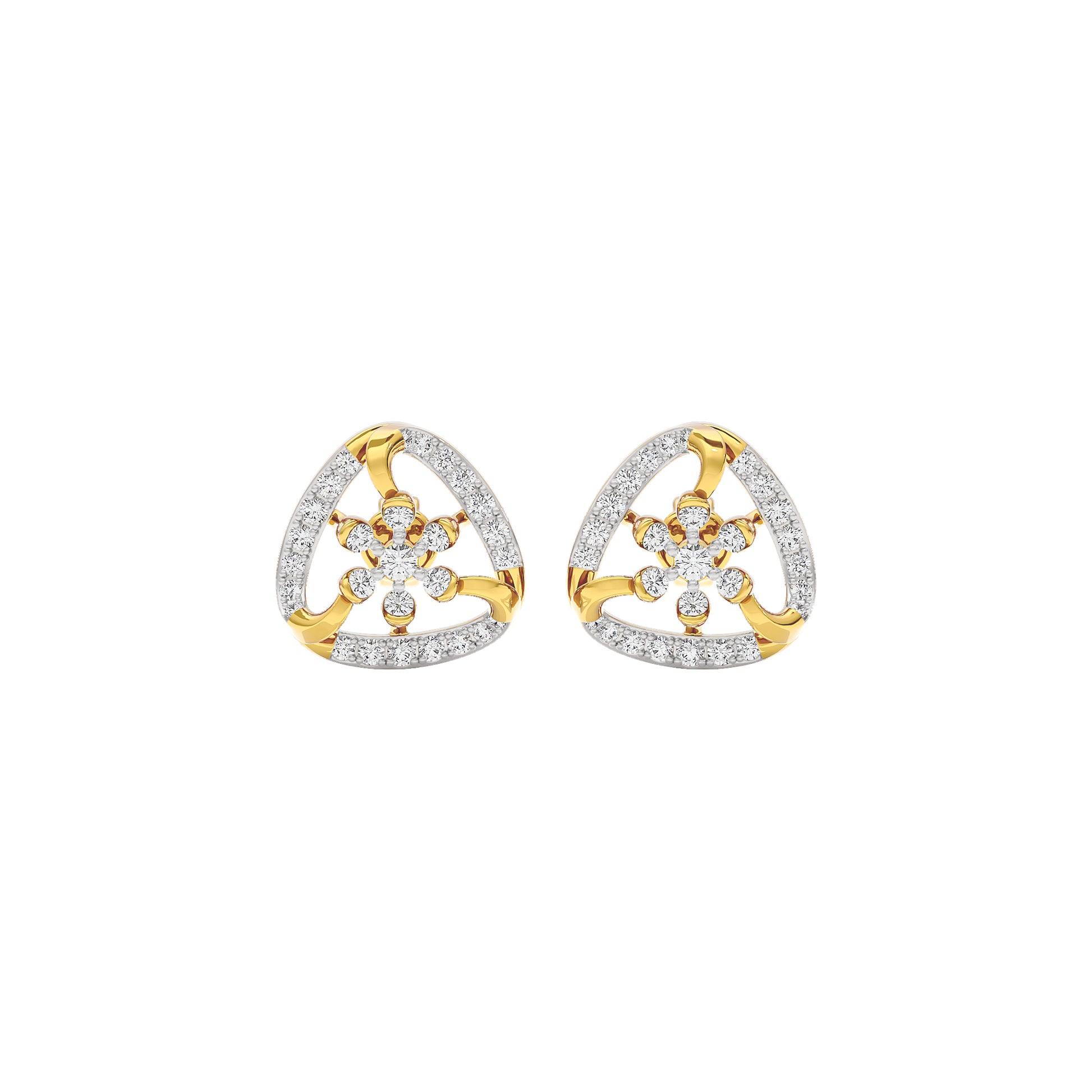Isla Diamond Earrings 18 KT / Yellow Gold