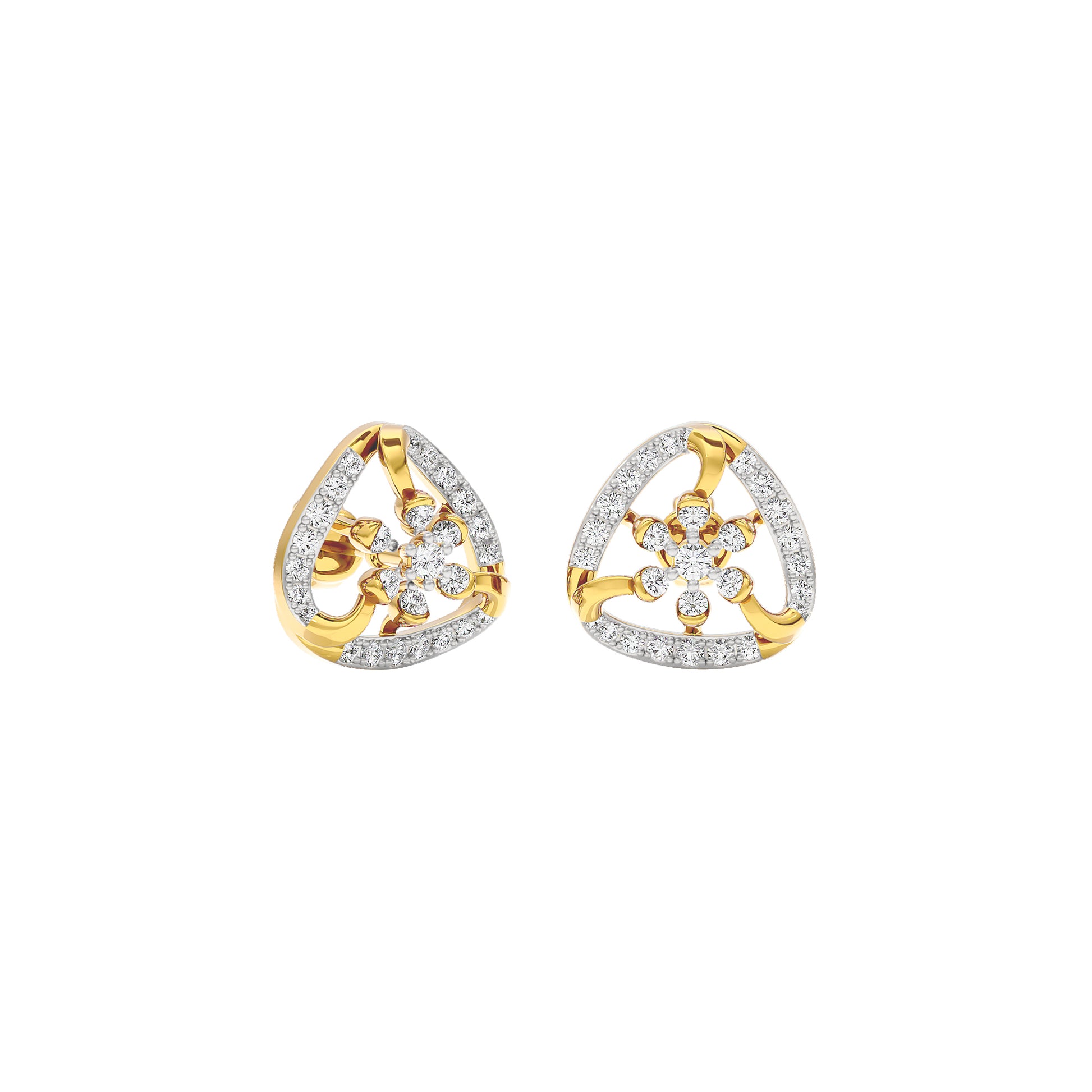 Isla Diamond Earrings 18 KT / Yellow Gold