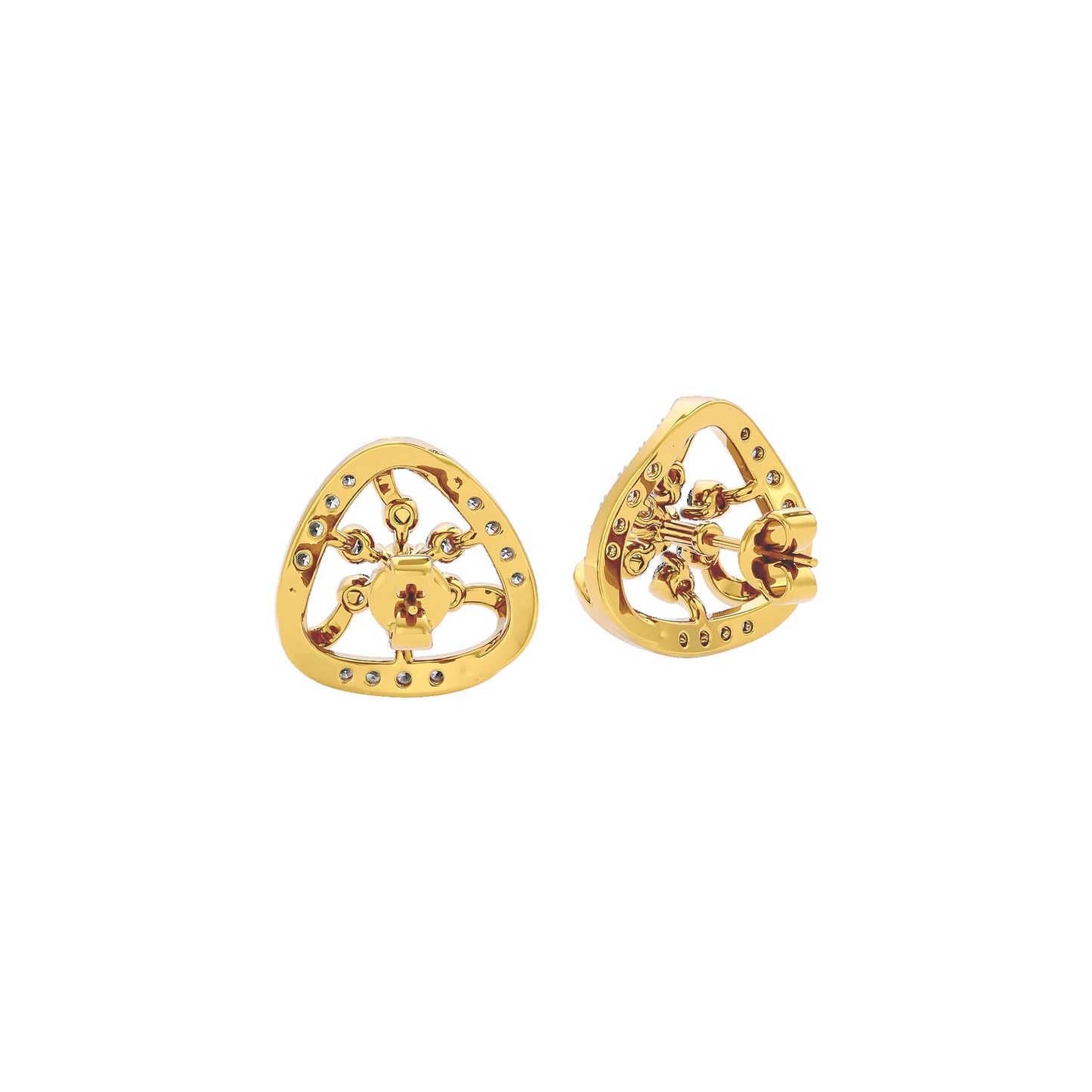 Isla Diamond Earrings 18 KT / Yellow Gold
