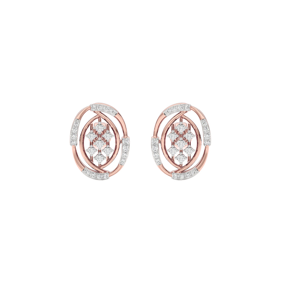 Adele Diamond Earrings 18 KT / Rose Gold
