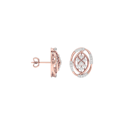 Adele Diamond Earrings 18 KT / Rose Gold