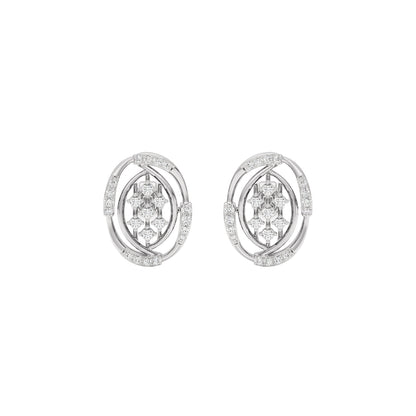 Adele Diamond Earrings 18 KT / White Gold